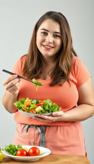 Happy and healthy person with cute smile portrait