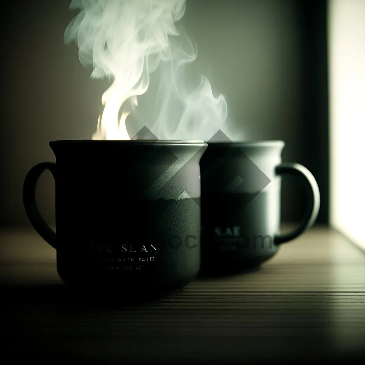 Picture of Hot Cup of Joe - Coffee Mug with Saucer and Spoon