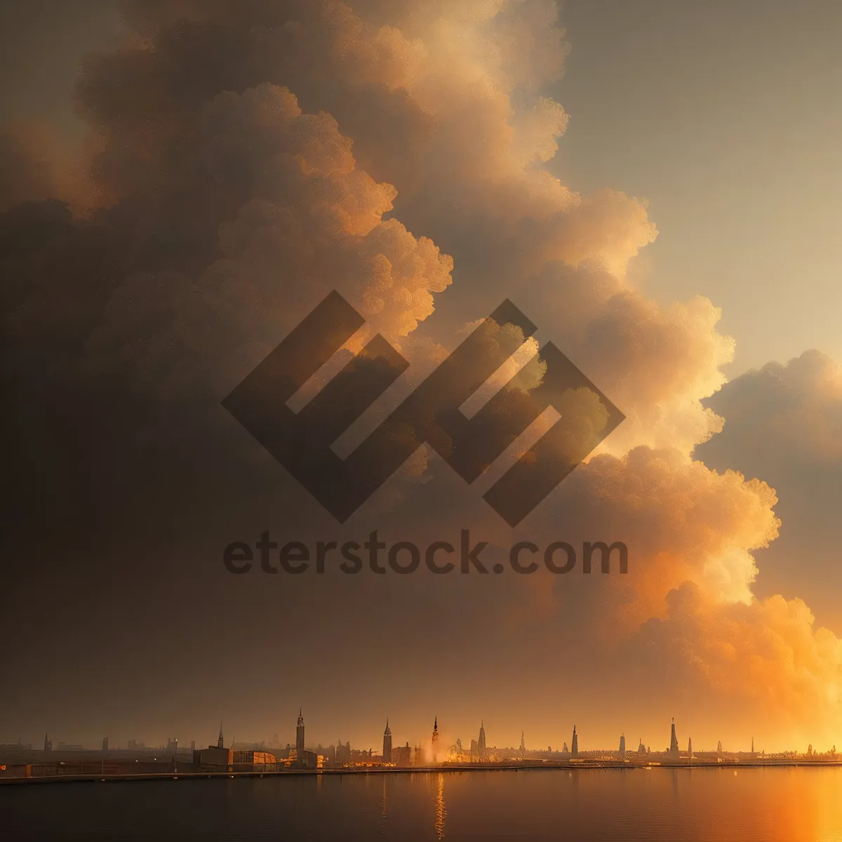 Picture of Vibrant Sunset Over Ocean Pier