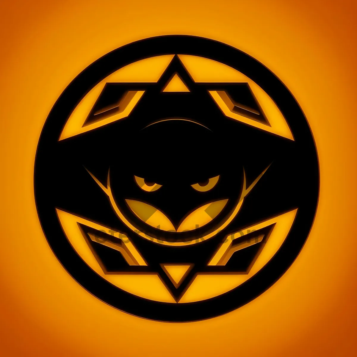 Picture of Scary Pumpkin Icon - Dark and Haunting Halloween Design