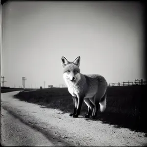 Furry Feline Fox: Majestic Canine Wildlife in Red