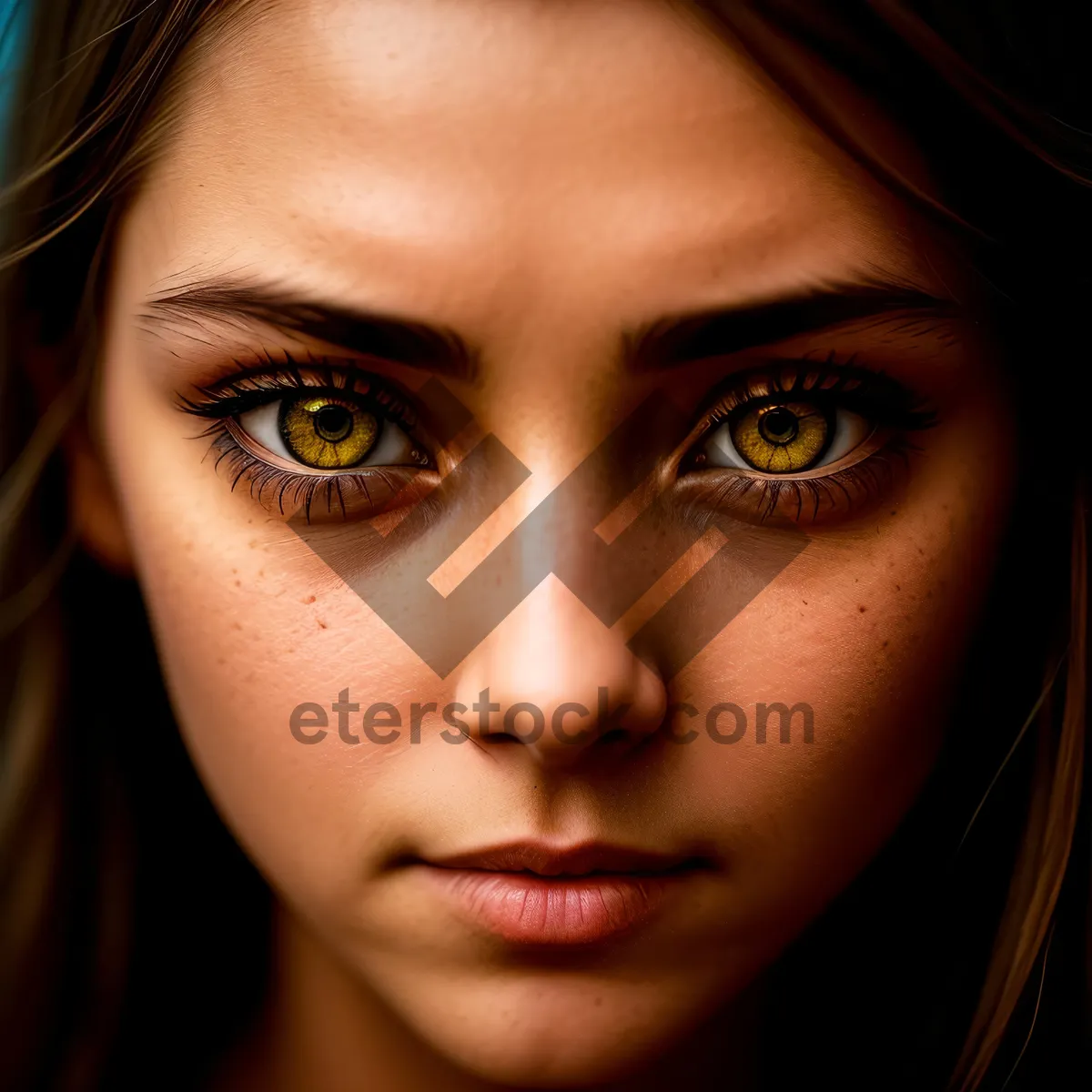 Picture of Stunning brunette model with captivating eyes