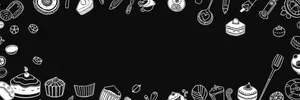 Black floral pattern design with grunge elements and leaf accents.