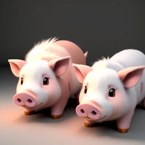 Pink Ceramic Piggy Bank - Money Savings Container