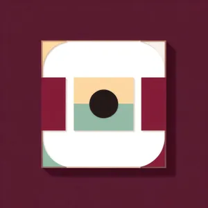 Web Photographer Icon: 3D Symbol of Paper Snapshot
