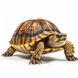 Slow-moving box turtle in protective shell - Wildlife Reptile Icon