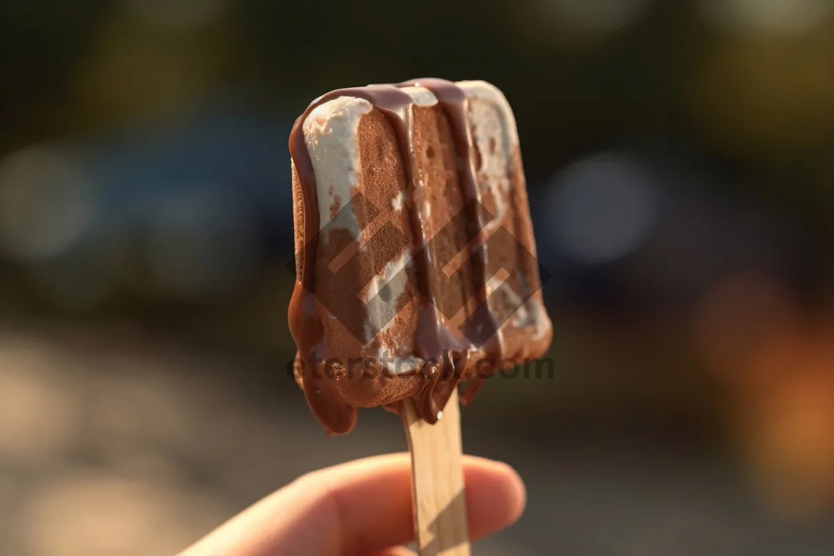 Picture of Nutritious frozen ice lolly dessert treat.