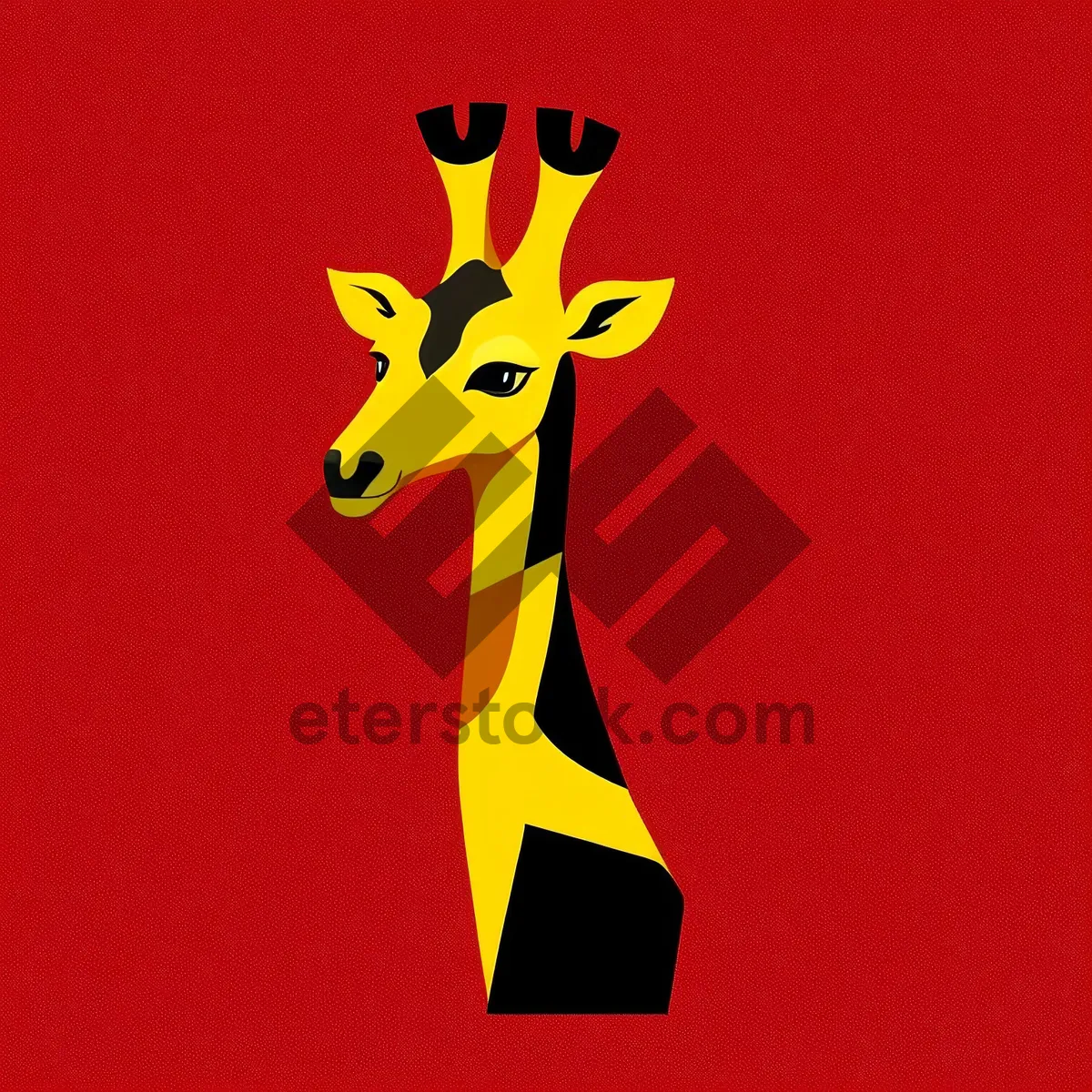 Picture of Giraffe Silhouette Art: Majestic Grace in Shadows