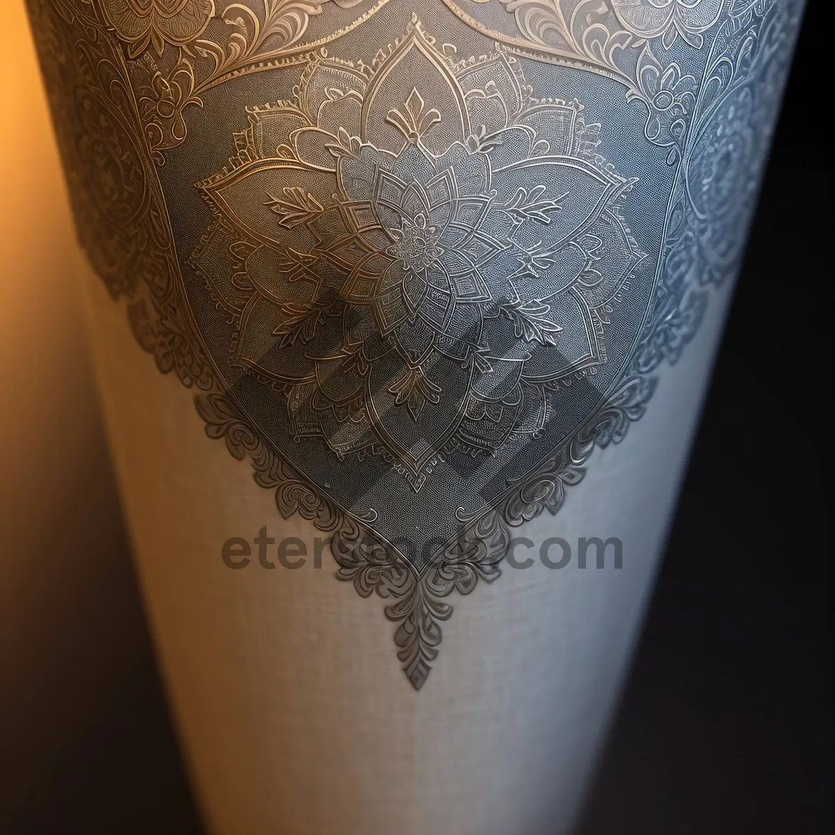 Picture of Artistic Glass Drink Vessel with Tattoo Design