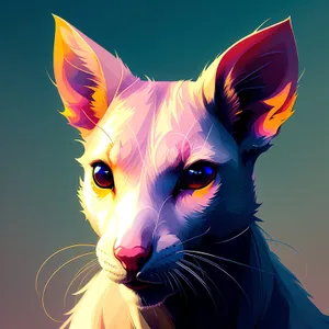 Cute Kitty DJ with Expressive Eyes