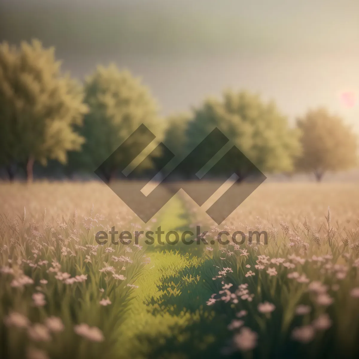 Picture of Idyllic Meadow Under Sunny Sky