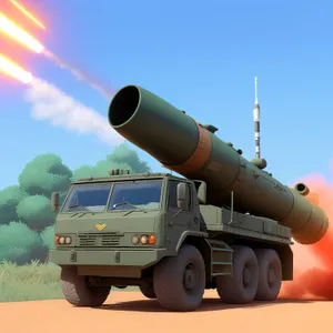 High-Angle Sky Rocket: Military Missile Transport