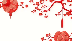 Floral silhouette design for Valentine's Day card.