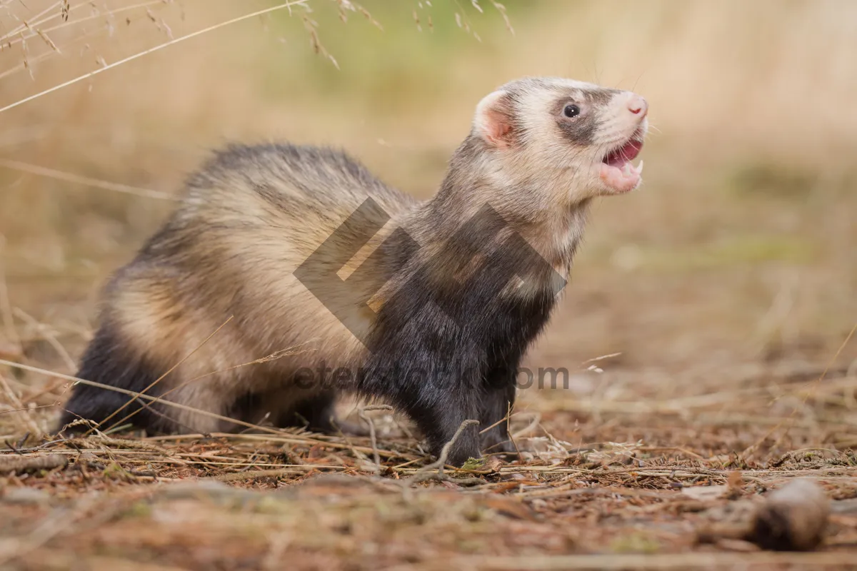 Picture of Adorable Brown Fur Rodent at Zoo