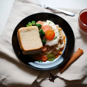 Delicious Gourmet Chicken Salad with Grill Toasted Bread