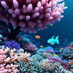 Colorful Coral Colony in Underwater Paradise