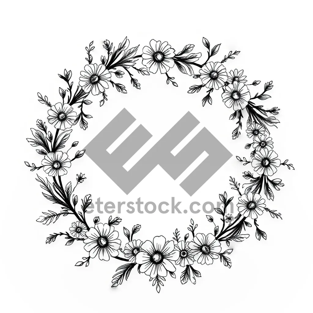 Picture of Winter Wonder Snowflake Design Decor Element