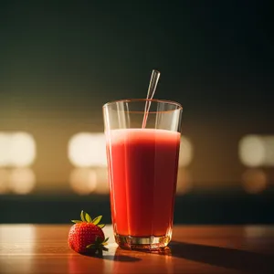 Sour Fruit Cocktail in a Chilled Glass