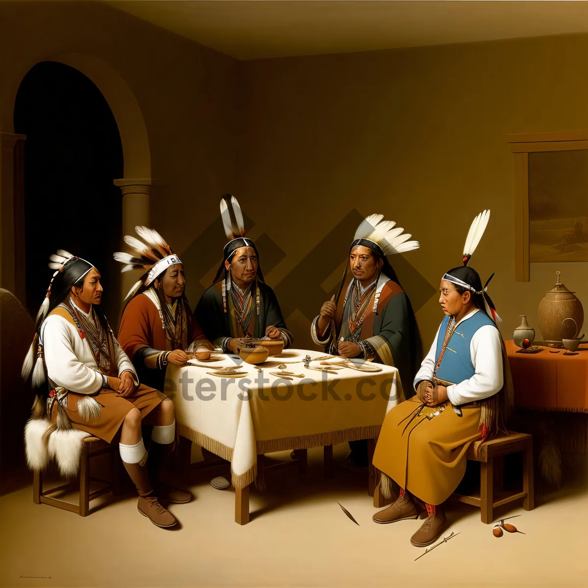 Picture of Professional Business Team Meeting at Office Table