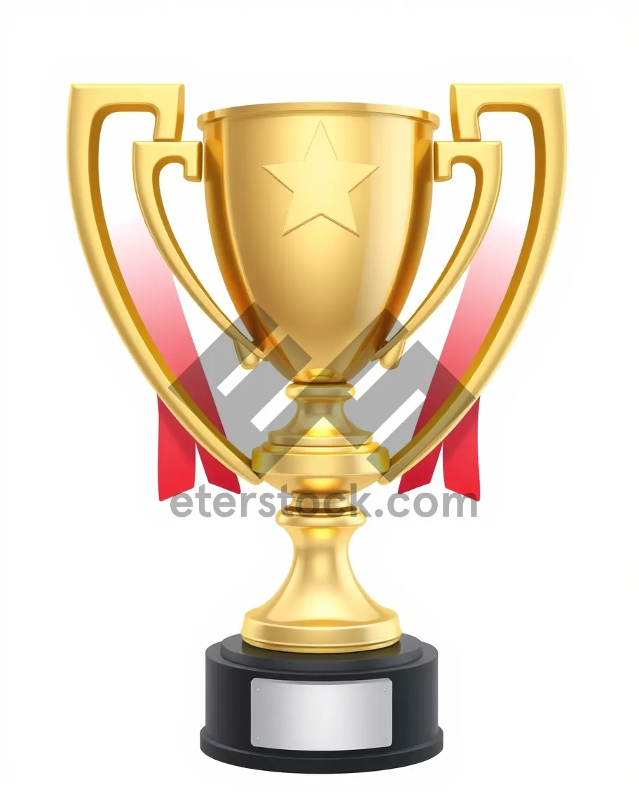 Picture of Golden Cup on Baroque Glass Stand