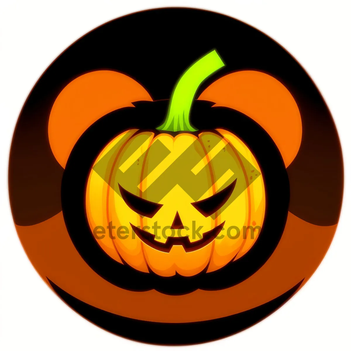 Picture of Glossy Pumpkin Icon Set - Web Symbol Collection