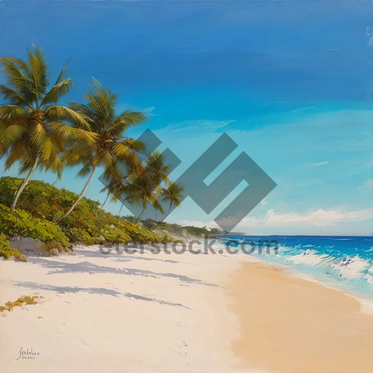 Picture of Serenity by the Seashore: Tropical Paradise Awaited