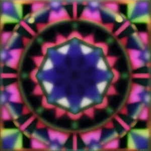 Colorful Geometric Kaleidoscope Design