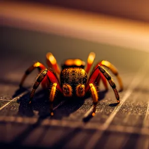 Wildlife Arthropod: Close-up of a Wolf Spider