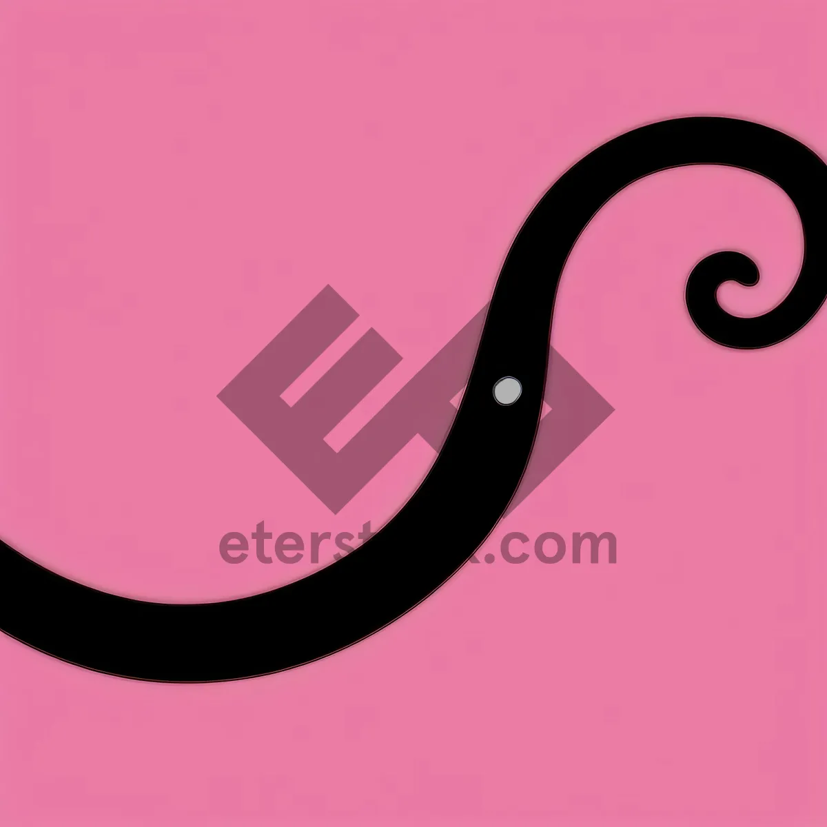Picture of Artistic Moon Hook: Design with Polka Dot Frame