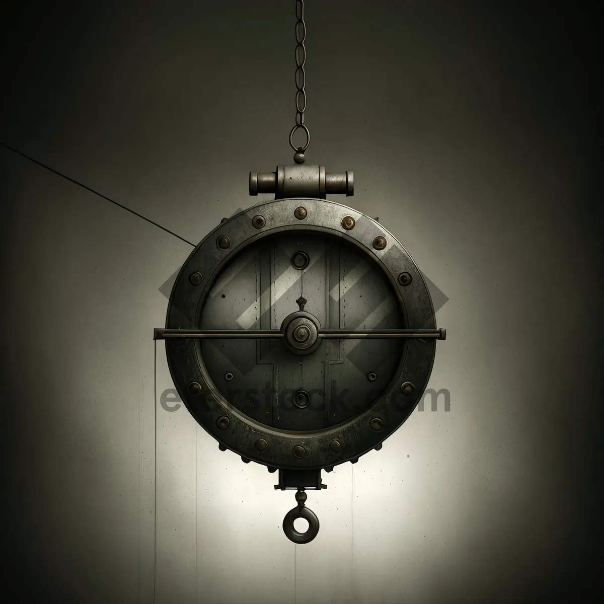 Picture of Vintage Wall Clock with Swinging Pendulum