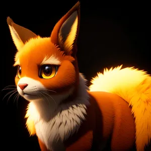 Furry Feline Kitty with Cute Whiskers