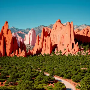 Majestic Stone Canyon in National Park