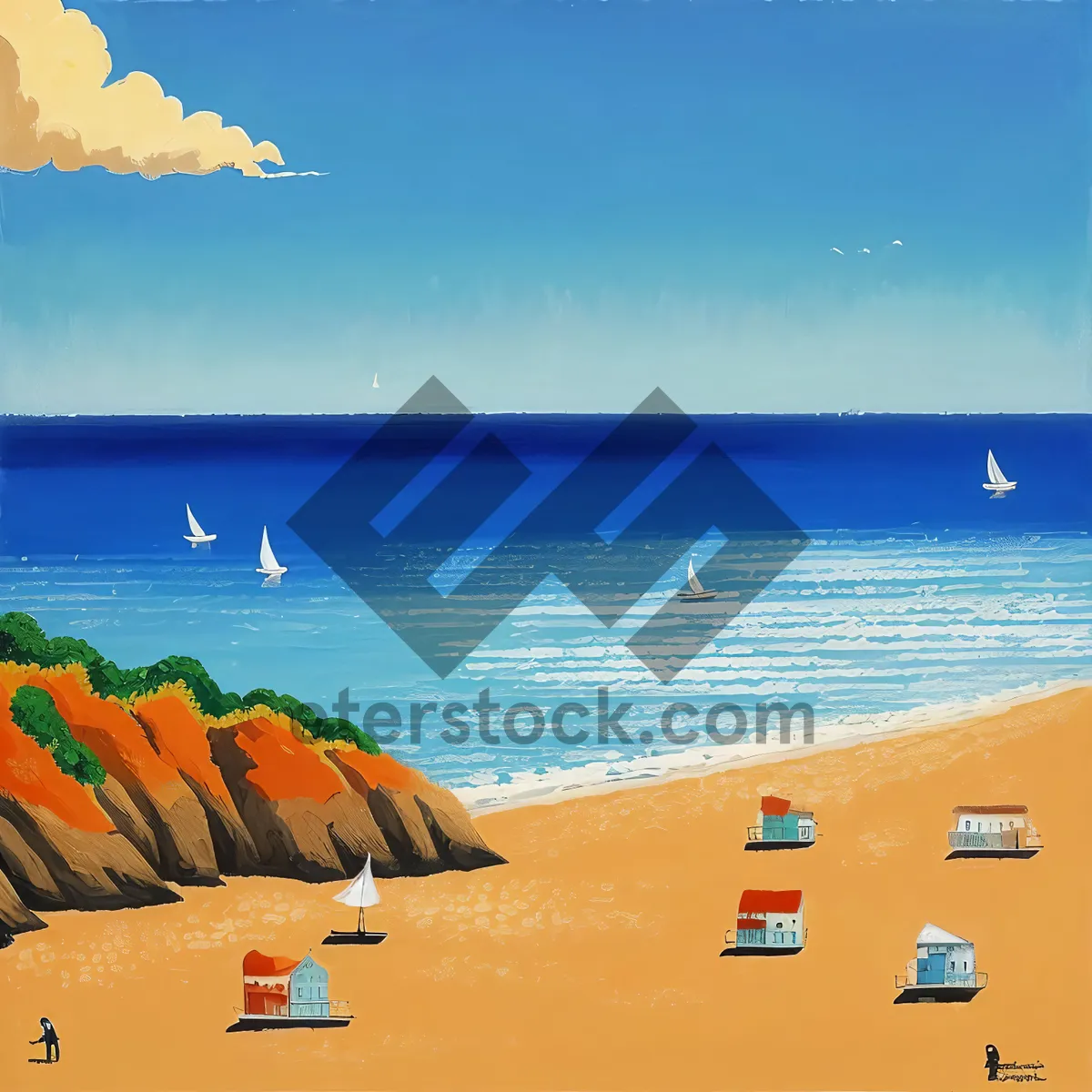 Picture of Sandy Shoreline Serenity