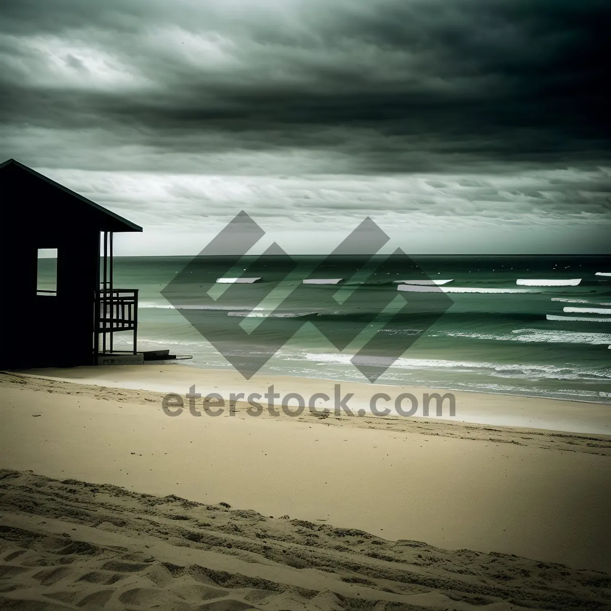 Picture of Golden Sunset on Tropical Beach