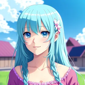 Cartoon Princess Fashion Aristocrat - Artistic Face