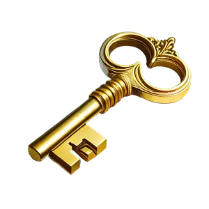 Metal key symbol sign for 3D design concept