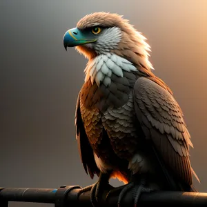 Yellow-eyed Falcon: Majestic Predator with Fiery Gaze