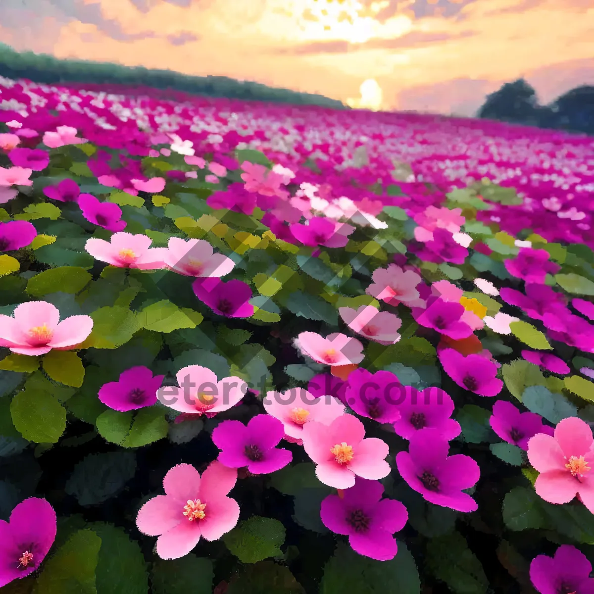 Picture of Colorful Spring Blossom in a Garden