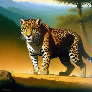 Fierce Feline: Majestic Leopard in the Wild