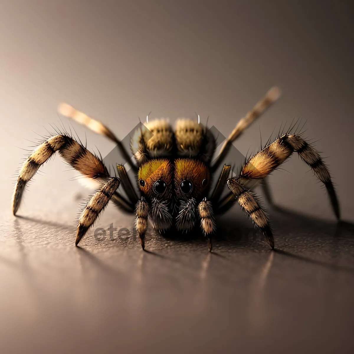 Picture of Hairy Arachnid Legs in Creepy Web