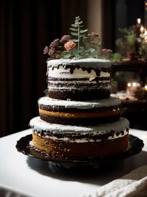 Decadent Chocolate Cake at the Local Bakery