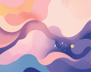 Wave Art Design - Abstract Watercolor Painting Beauty