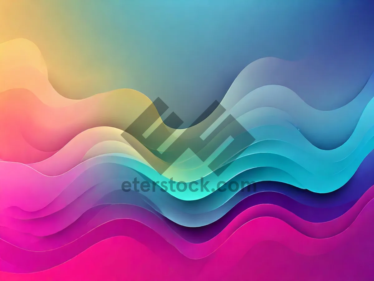 Picture of Modern digital fractal texture in vibrant colors