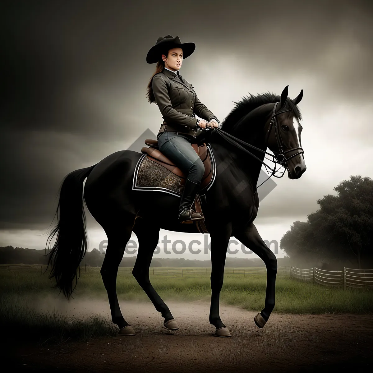 Picture of Stallion Rider in Equestrian Sport