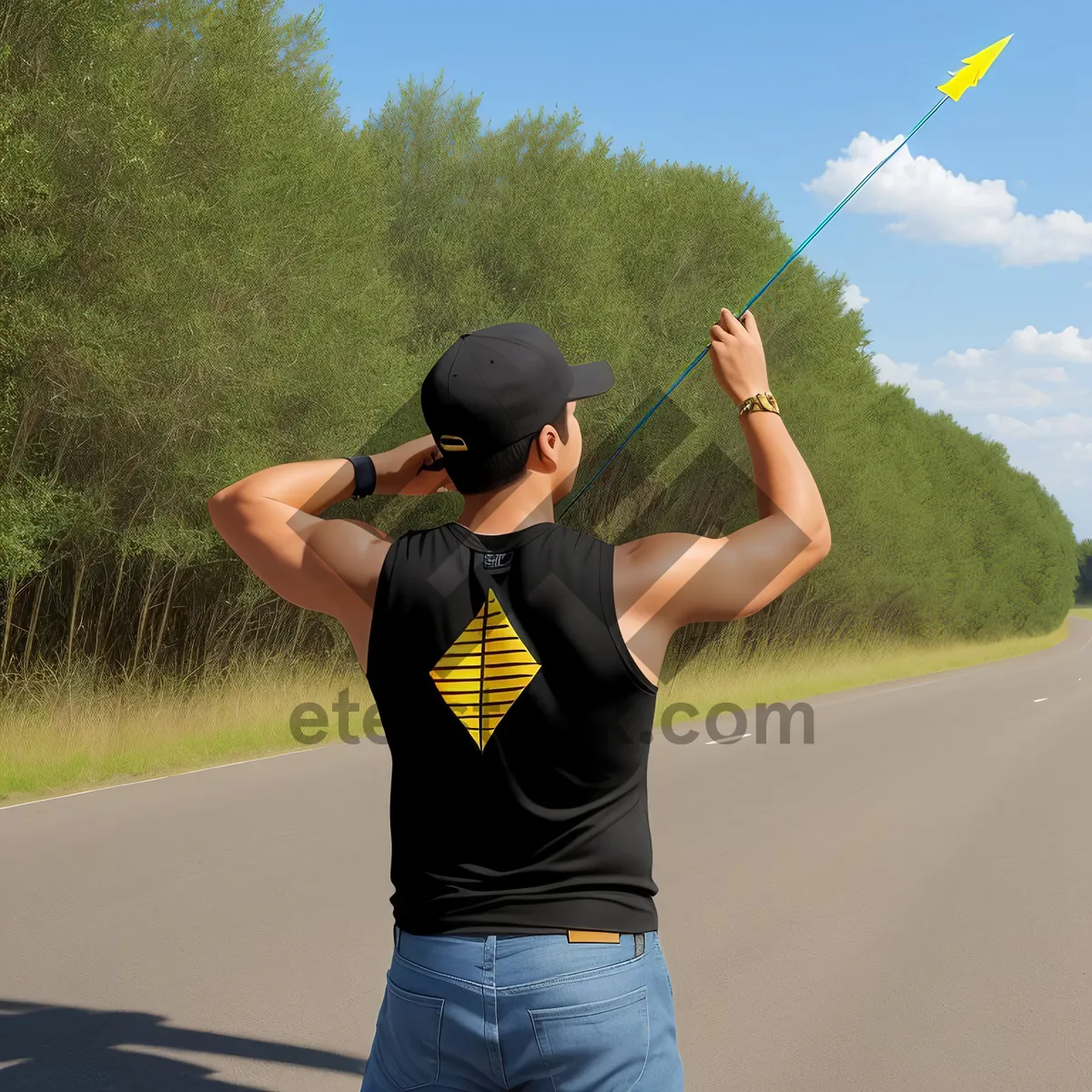 Picture of Sky-high Golfer showcasing skill and precision.