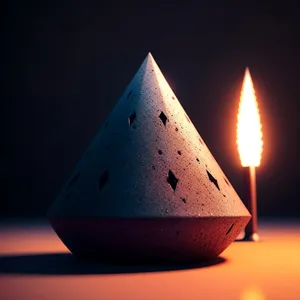 Fiery Night's Illumination: Candlelight's Dancing Flame