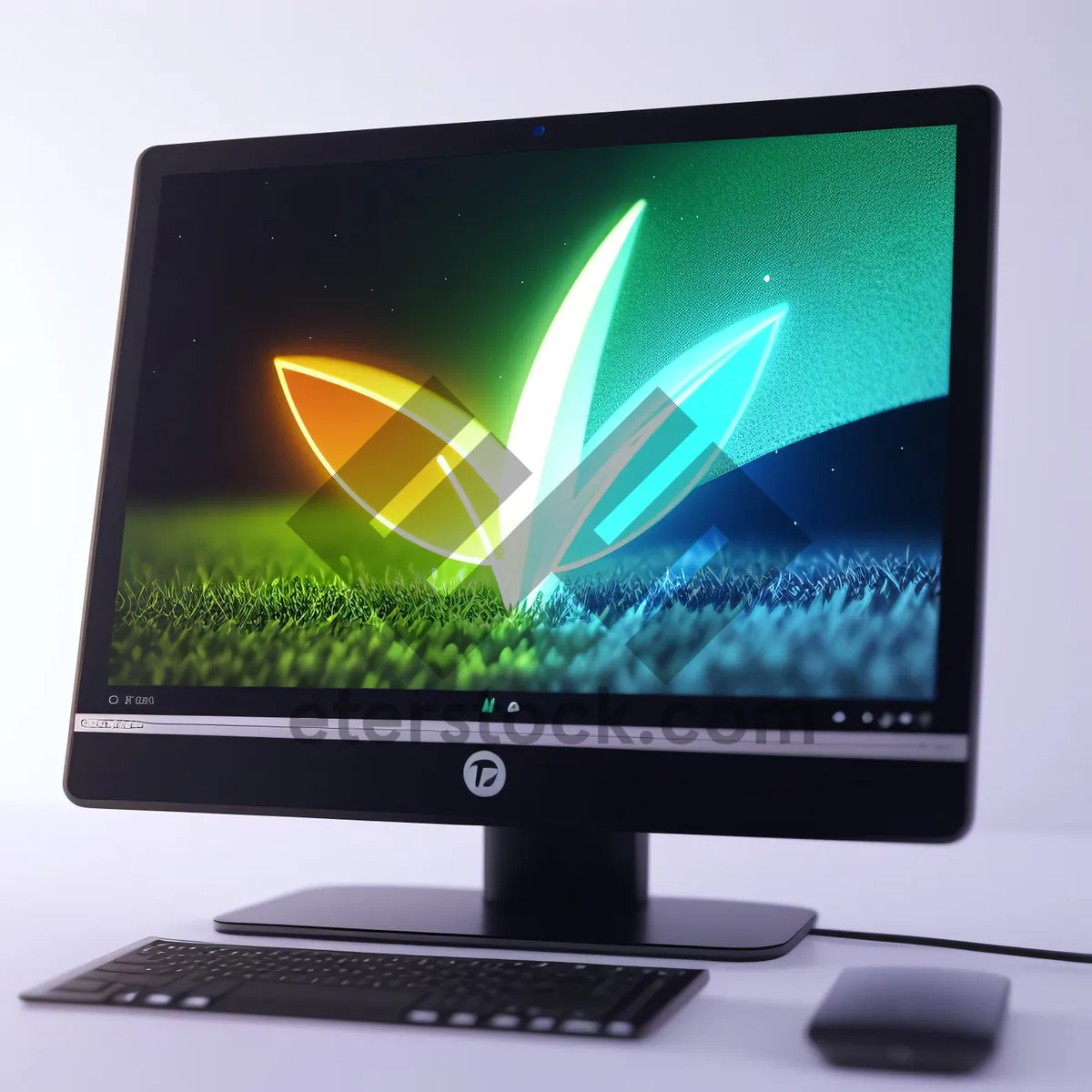 Picture of Modern Flat Screen Computer Monitor Technology