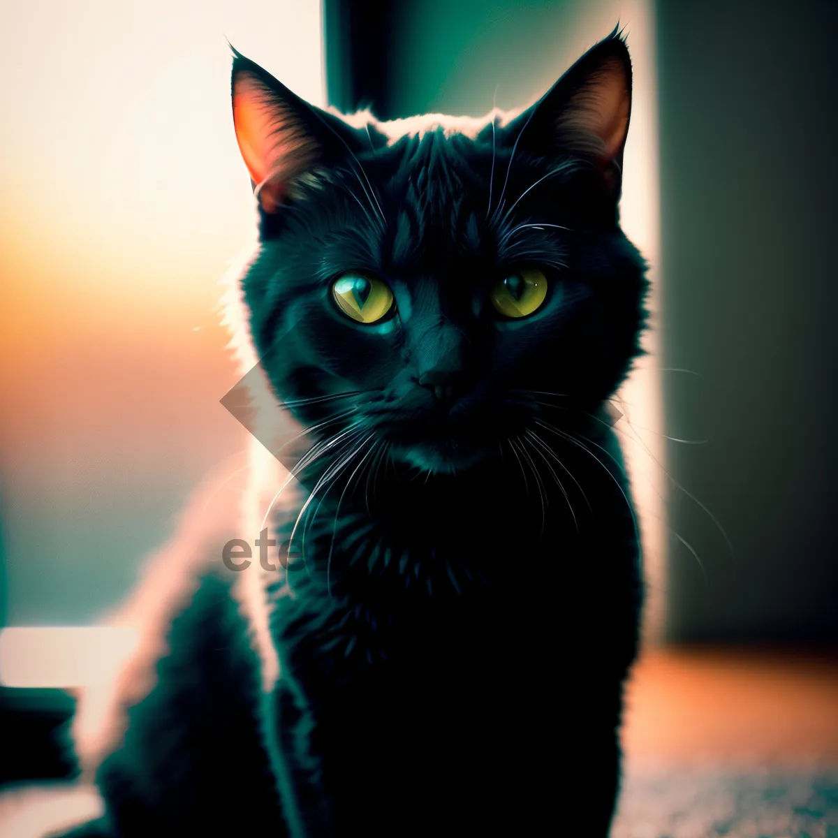 Picture of Cute Gray Tabby Kitty with Playful Whiskers