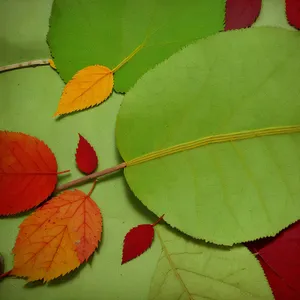 Vibrant Autumn Foliage in Colorful Park