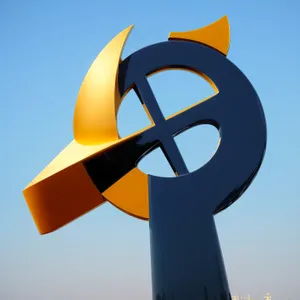 Symbolic Breeze: 3D Icon Sign